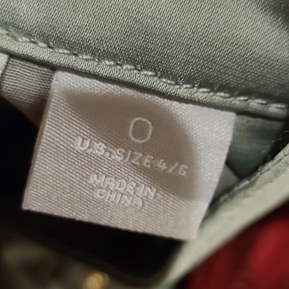 Chicos womens light sage green rayon sinched waist jacket size small - Picture 5 of 9